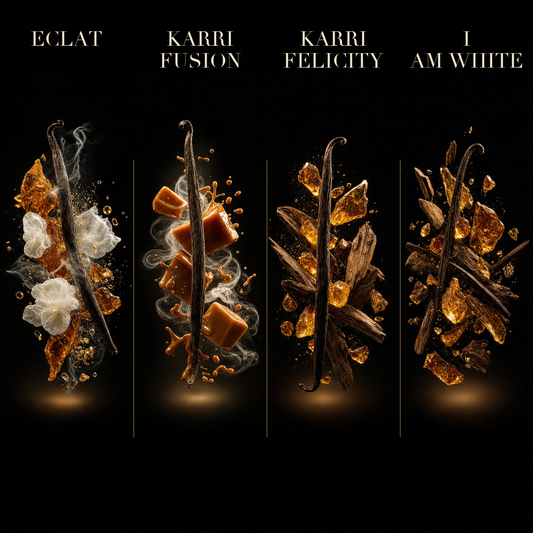 Set 4 Parfumuri Arăbești Damă – Eclat + Karri Fusion + Karri Felicity + I Am White (100 ml x 4)